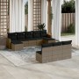 10-piece garden sofa set with gray synthetic rattan cushions by , Garden sets - Ref: Foro24-3226389, Price: 568,24 €, Discoun...