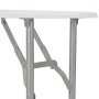 Folding dining set with 3-piece white MDF and steel shelf by vidaXL, Furniture sets for kitchens and dining rooms - Ref: Foro...