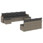 10-piece garden sofa set with gray synthetic rattan cushions by , Garden sets - Ref: Foro24-3226389, Price: 564,48 €, Discoun...