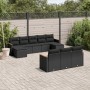 Gartensofa-Set 10-teilig mit schwarzen synthetischen Rattankissen von , Gartensets - Ref: Foro24-3226412, Preis: 583,97 €, Ra...