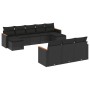 Set de sofás de jardín 10 pzas cojines ratán sintético negro de , Conjuntos de jardín - Ref: Foro24-3226412, Precio: 583,97 €...