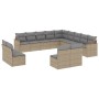 Gartensofa-Set mit beigem Kissenmix, 13-teilig, PE-Rattan von , Gartensets - Ref: Foro24-3226486, Preis: 868,94 €, Rabatt: %