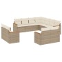 11-teiliges Gartensofa-Set mit beigen synthetischen Rattankissen von , Gartensets - Ref: Foro24-3226499, Preis: 932,22 €, Rab...