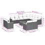 Gartensofa-Set mit Kissen, 13-teilig, graues synthetisches Rattan von , Gartensets - Ref: Foro24-3226522, Preis: 920,93 €, Ra...