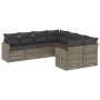 8-teiliges Gartensofa-Set und graue synthetische Rattankissen von , Gartensets - Ref: Foro24-3226557, Preis: 528,24 €, Rabatt: %