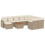 Set de sofás de jardín 11pzas con cojines ratán sintético beige de , Conjuntos de jardín - Ref: Foro24-3226562, Precio: 797,9...