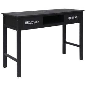 Black wooden console table 110x45x76 cm by vidaXL, Side tables - Ref: Foro24-284161, Price: 102,49 €, Discount: %