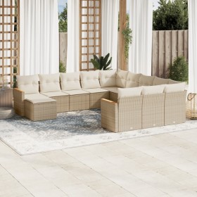 12-teiliges Gartensofa-Set und braune synthetische Rattankissen von , Gartensets - Ref: Foro24-3226583, Preis: 874,99 €, Raba...