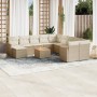 12-teiliges Gartensofa-Set und braune synthetische Rattankissen von , Gartensets - Ref: Foro24-3226576, Preis: 857,51 €, Raba...