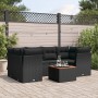 7-piece garden dining set and black synthetic rattan cushions by , Garden sets - Ref: Foro24-3255824, Price: 466,82 €, Discou...