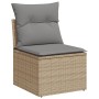 Gartensofa-Set mit beigem Kissenmix, 7-teilig aus PE-Rattan von , Gartensets - Ref: Foro24-3255989, Preis: 457,94 €, Rabatt: %