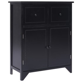 Black paulownia wood auxiliary cabinet 60x30x75 cm by vidaXL, Sideboards - Ref: Foro24-284105, Price: 118,56 €, Discount: %