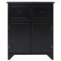 Black paulownia wood auxiliary cabinet 60x30x75 cm by vidaXL, Sideboards - Ref: Foro24-284105, Price: 118,56 €, Discount: %