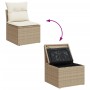 Gartensofa-Set mit beigen Kissen 8 Stück PE-Rattan von , Gartensets - Ref: Foro24-3256086, Preis: 589,61 €, Rabatt: %