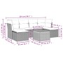 Gartensofa-Set mit beigem Kissenmix, 7-teilig aus PE-Rattan von , Gartensets - Ref: Foro24-3256101, Preis: 466,39 €, Rabatt: %