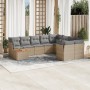 Gartensofa-Set mit beigen Kissen, 10-teilig, synthetisches Rattan von , Gartensets - Ref: Foro24-3256157, Preis: 702,03 €, Ra...