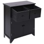 Black paulownia wood auxiliary cabinet 60x30x75 cm by vidaXL, Sideboards - Ref: Foro24-284105, Price: 118,56 €, Discount: %