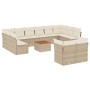 Set sofás de jardín con cojines 13 pzas ratán sintético beige de , Conjuntos de jardín - Ref: Foro24-3256247, Precio: 1,00 €,...