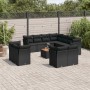 Garden sofa set 12 pieces with black synthetic rattan cushions by , Garden sets - Ref: Foro24-3256272, Price: 909,67 €, Disco...