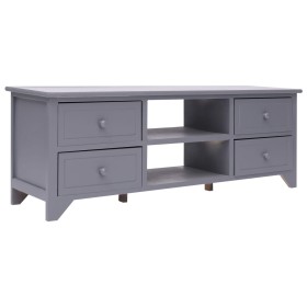 Mueble para TV madera de paulownia gris 115x30x40 cm de vidaXL, Muebles TV - Ref: Foro24-284116, Precio: 75,19 €, Descuento: %