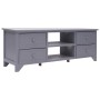 Gray paulownia wood TV cabinet 115x30x40 cm by vidaXL, TV Furniture - Ref: Foro24-284116, Price: 75,19 €, Discount: %