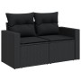 8-teiliges Gartensofa-Set und schwarze synthetische Rattankissen von , Gartensets - Ref: Foro24-3256356, Preis: 591,07 €, Rab...