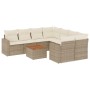 Set de sofás de jardín 9 pzas con cojines ratán sintético beige de , Conjuntos de jardín - Ref: Foro24-3256380, Precio: 770,3...