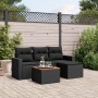 5-piece garden furniture set and black synthetic rattan cushions by , Garden sets - Ref: Foro24-3256419, Price: 332,02 €, Dis...