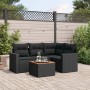 5-teiliges Gartenmöbel-Set und schwarze synthetische Rattankissen von , Gartensets - Ref: Foro24-3256433, Preis: 377,79 €, Ra...