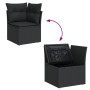 Set de muebles de jardín 5 pzas y cojines ratán sintético negro de , Conjuntos de jardín - Ref: Foro24-3256433, Precio: 346,8...