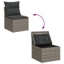 6-piece garden furniture set and gray synthetic rattan cushions by , Garden sets - Ref: Foro24-3256431, Price: 407,07 €, Disc...