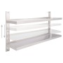 Floating wall shelf 2 levels stainless steel 150x30 cm by vidaXL, Shelves and shelves - Ref: Foro24-51049, Price: 127,15 €, D...