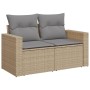 Gartensofa-Set mit beigen Kissen, 10-teilig, synthetisches Rattan von , Gartensets - Ref: Foro24-3256605, Preis: 701,99 €, Ra...