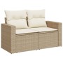 Gartensofa-Set mit beigen Kissen, 10-teilig, synthetisches Rattan von , Gartensets - Ref: Foro24-3256597, Preis: 836,29 €, Ra...