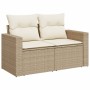 Gartensofa-Set mit beigen Kissen, 10-teilig, synthetisches Rattan von , Gartensets - Ref: Foro24-3256597, Preis: 836,29 €, Ra...