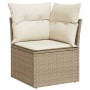 7-teiliges Gartensofa-Set und beige synthetische Rattankissen von , Gartensets - Ref: Foro24-3256555, Preis: 586,96 €, Rabatt: %