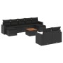 Set de sofás de jardín 10 pzas cojines ratán sintético negro de , Conjuntos de jardín - Ref: Foro24-3256664, Precio: 701,18 €...