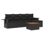 6-piece garden sofa set and black synthetic rattan cushions by , Garden sets - Ref: Foro24-3256867, Price: 426,68 €, Discount: %