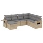 7-teiliges Gartensofa-Set und beigefarbene synthetische Rattankissen von , Gartensets - Ref: Foro24-3252836, Preis: 511,99 €,...