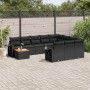 11-teiliges Gartensofa-Set und schwarze synthetische Rattankissen von , Gartensets - Ref: Foro24-3257077, Preis: 761,97 €, Ra...