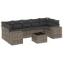 8-teiliges Gartensofa-Set und graue synthetische Rattankissen von , Gartensets - Ref: Foro24-3254677, Preis: 565,77 €, Rabatt: %