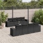 8-teiliges Gartensofa-Set und schwarze synthetische Rattankissen von , Gartensets - Ref: Foro24-3254682, Preis: 675,00 €, Rab...