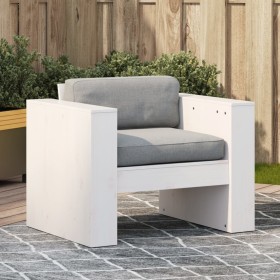 Garden sofa solid white pine wood 79x60x62 cm by , Outdoor sofas - Ref: Foro24-832366, Price: 89,36 €, Discount: %