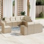 Garden sofa set with beige cushions 8 pcs PE rattan by , Garden sets - Ref: Foro24-3255175, Price: 751,85 €, Discount: %