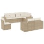 Garden sofa set with beige cushions 8 pcs PE rattan by , Garden sets - Ref: Foro24-3255175, Price: 751,85 €, Discount: %