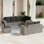 8-teiliges Gartensofa-Set und graue synthetische Rattankissen von , Gartensets - Ref: Foro24-3255177, Preis: 622,75 €, Rabatt: %