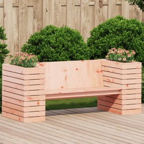 Douglas solid wood bench with planters 167.5x60x65 cm by , Outdoor sofas - Ref: Foro24-832546, Price: 187,60 €, Discount: %