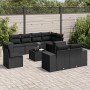 8-piece garden sofa set and black synthetic rattan cushions by , Garden sets - Ref: Foro24-3255182, Price: 695,15 €, Discount: %