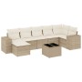 Gartensofa-Set mit beigen Kissen 8 Stück PE-Rattan von , Gartensets - Ref: Foro24-3255225, Preis: 599,99 €, Rabatt: %