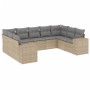 9-teiliges Gartensofa-Set mit beigen synthetischen Rattankissen von , Gartensets - Ref: Foro24-3255336, Preis: 721,80 €, Raba...